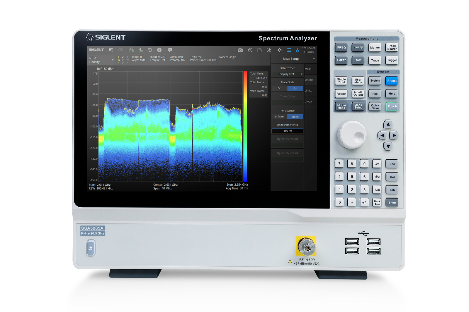 SSA5000A — High-performance Spectrum Analyzer, 9 kHz to 26.5